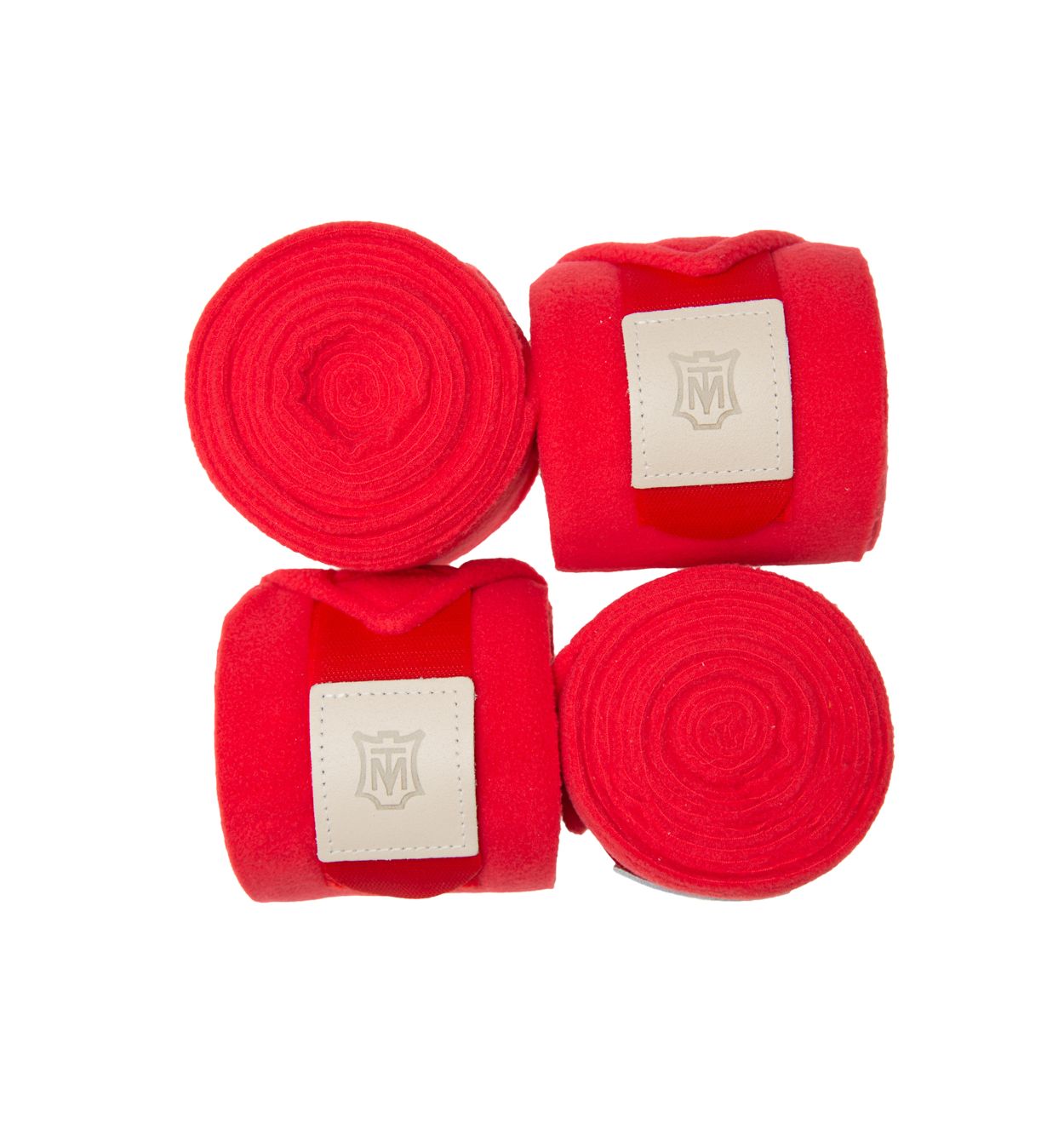 4-set fleece bandages rood