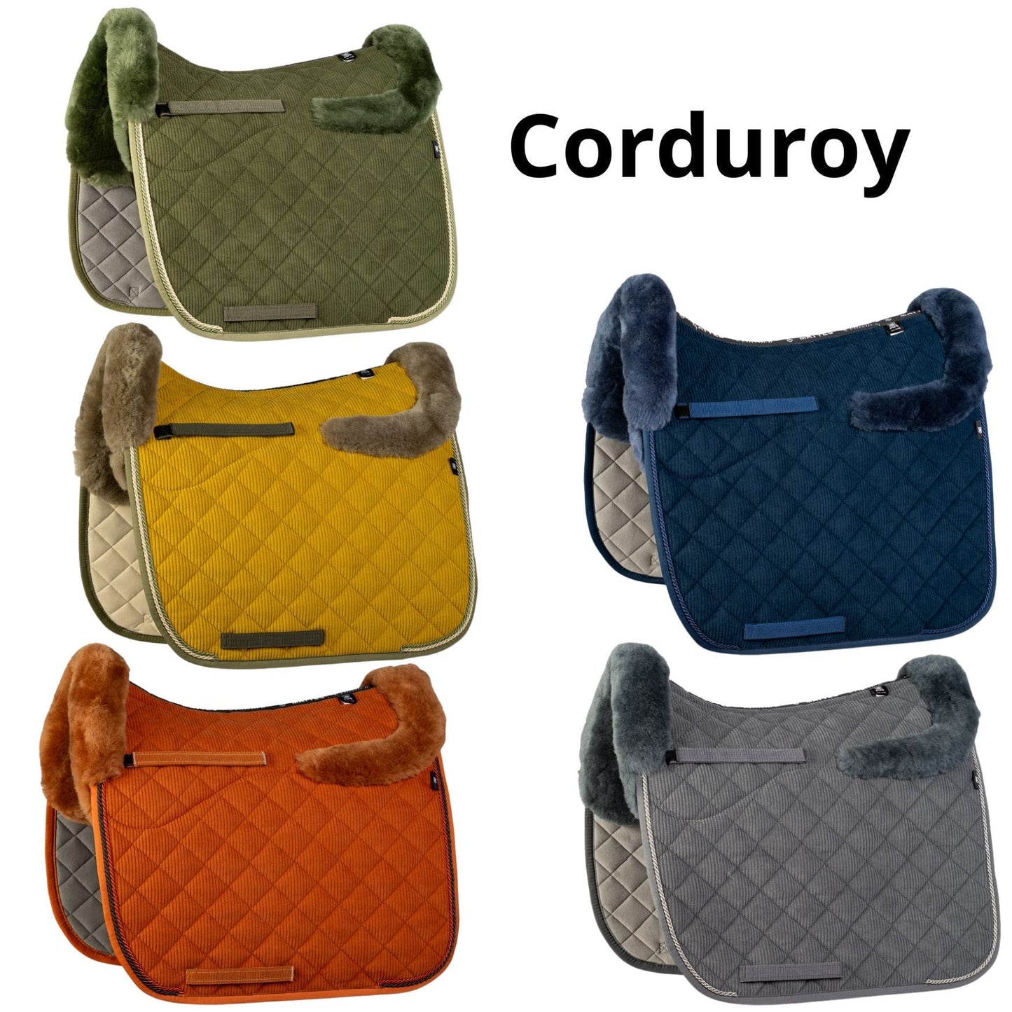 HC corduroy dekje met wol