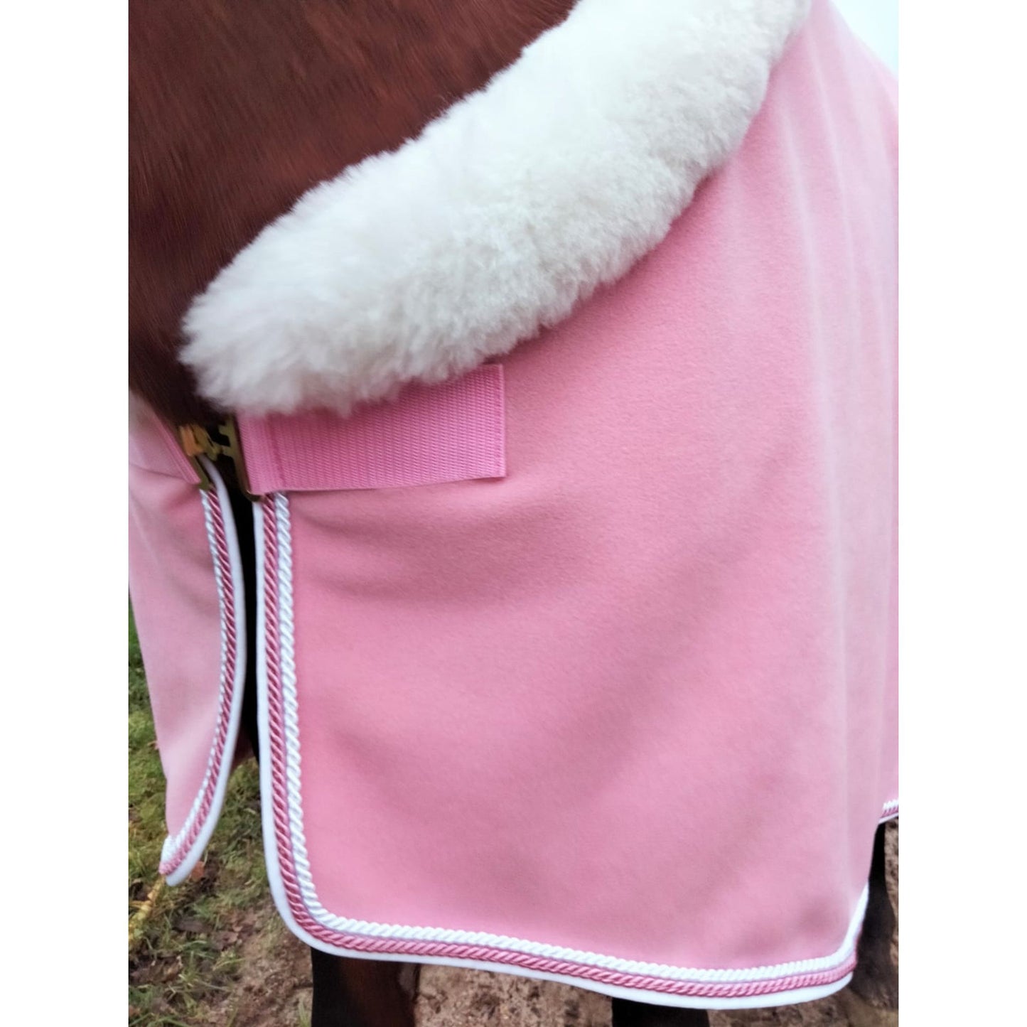 Zweetdeken met bontrand