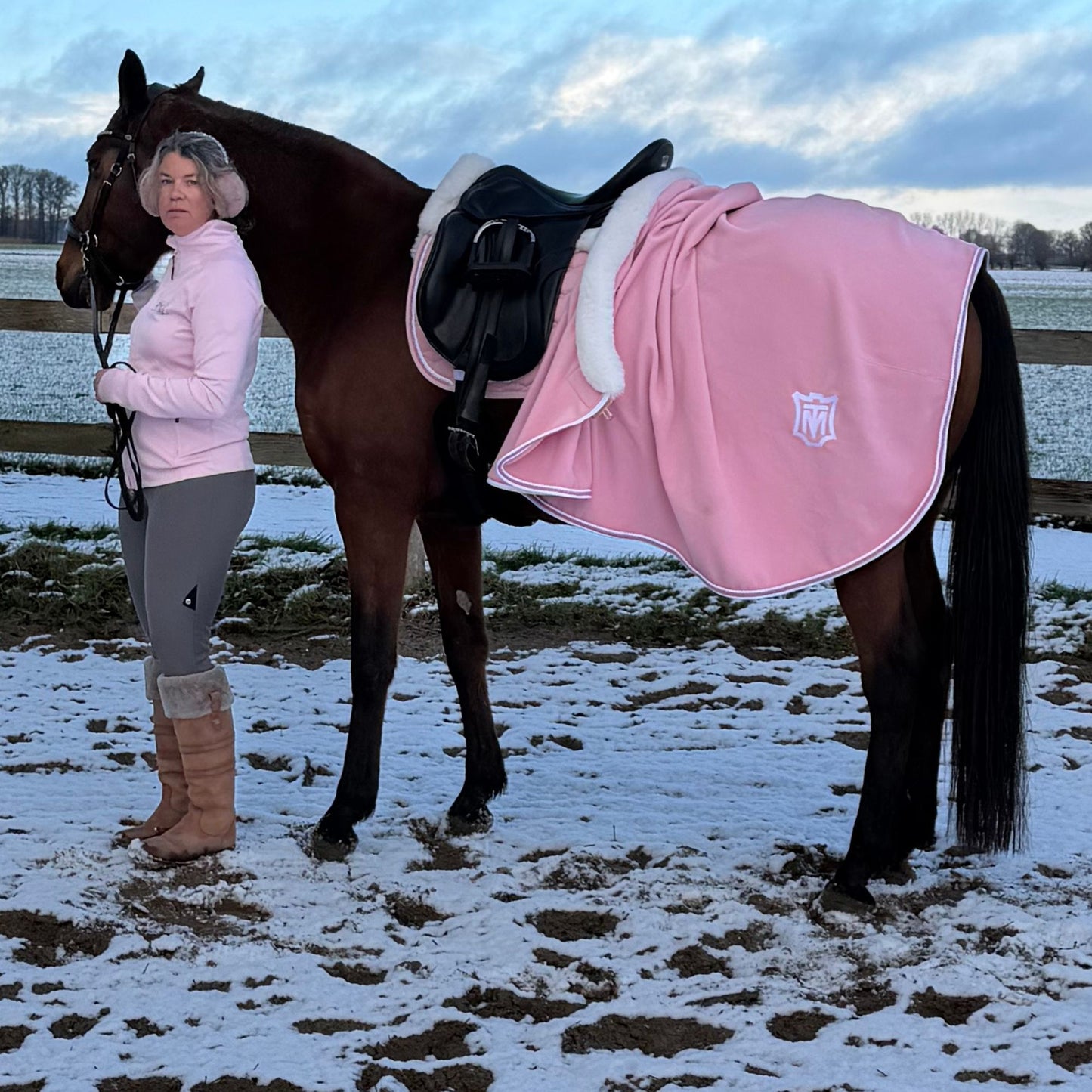 Zweetdeken met bontrand