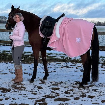 Zweetdeken met bontrand