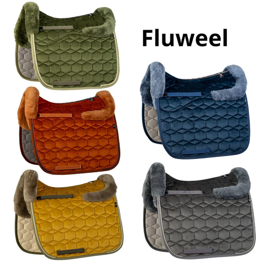 HC fluweel dekje met wol